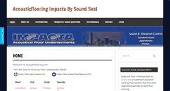 Desktop Screenshot of acousticflooring.com